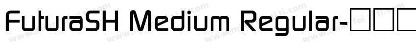 FuturaSH Medium Regular字体转换